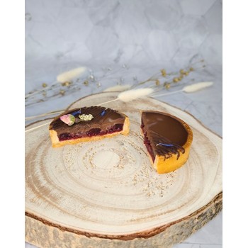 Tarte au chocolat noir artisanale - Ganache fondante & pâte sablée croustillante | Tart'El