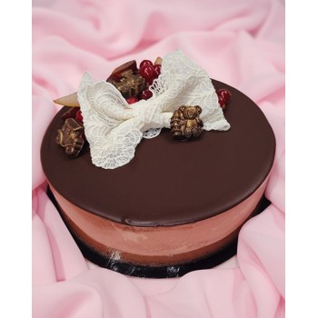 Entremets chocolat noir - Mousse fondante & croustillant praliné | Tart'El
