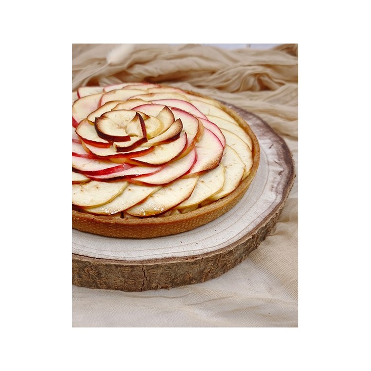 Tarte aux pommes & cannelle  - Pâte sablée croustillante et pommes fraîches à la cannelle