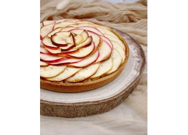 Tarte aux pommes & cannelle  - Pâte sablée croustillante et pommes fraîches à la cannelle