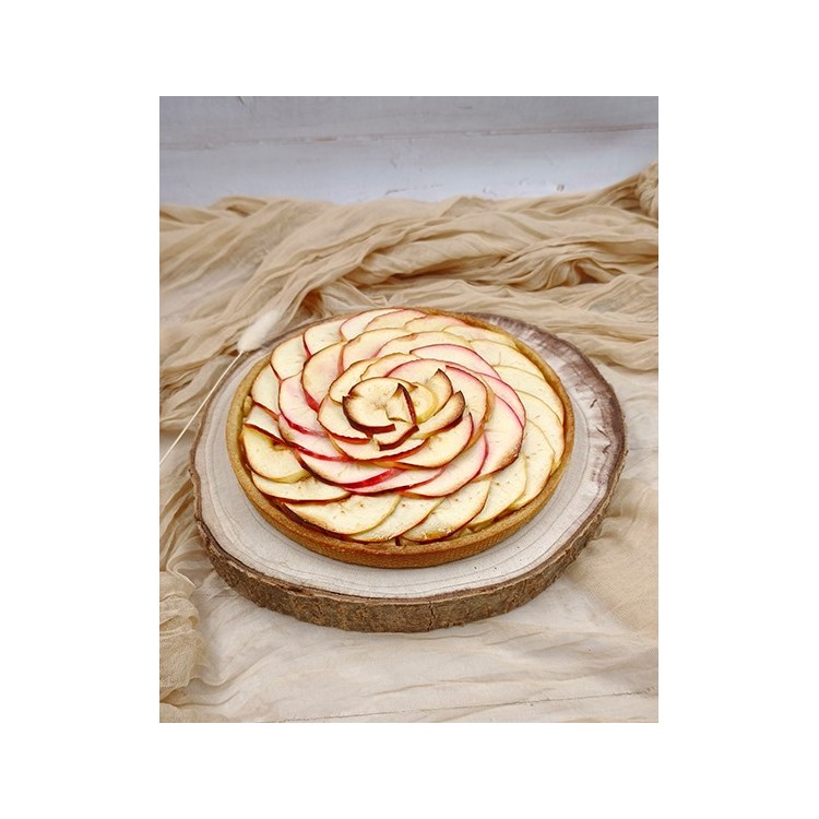 Tarte aux pommes & cannelle  - Pâte sablée croustillante et pommes fraîches à la cannelle